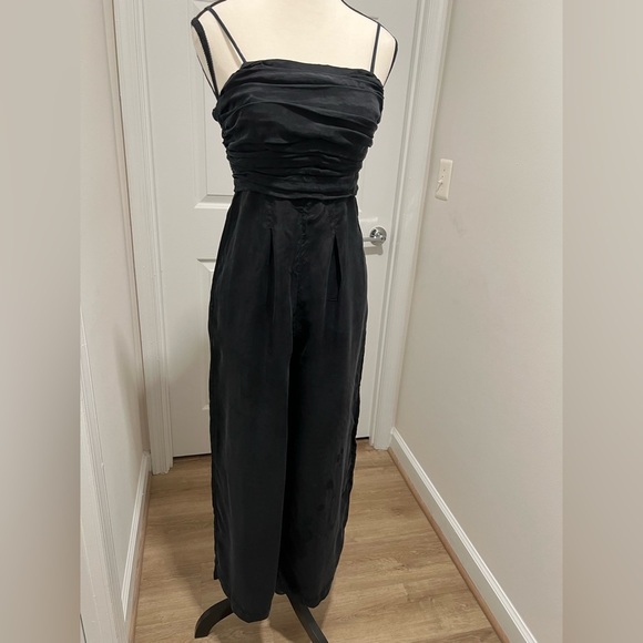J. Crew Elegant Black Ruched Jumpsuit - Picture 10 of 13